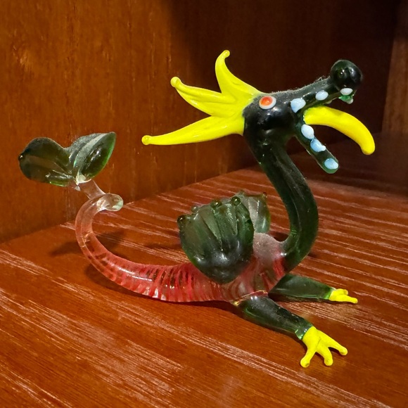 unknown Other - Vintage Blown Glass Dragon